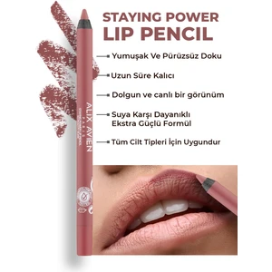 Suya Dayanıklı Uzun Süre Kalıcı Yumuşak Dudak Kalemi - Staying Power Lip Pencil 53 Peachy Nude