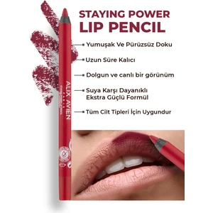 Suya Dayanıklı Uzun Süre Kalıcı Yumuşak Dudak Kalemi - Staying Power Lip Pencil 57 Raspberry