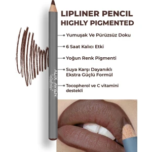 Uzun Süre Kalıcı Dağılma Yapmayan Nemlendirici Dudak Kalemi - Lipliner Pencil 21 Chocolate