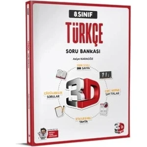 3D Yayınları 8. Sınıf Türkçe Soru Bankası