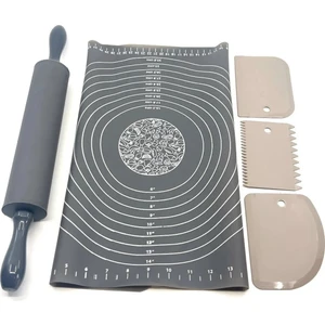 Hamur Hazırlama Seti 5 Parça Esnek Silikon Malzeme ile Uzun Ömürlü Kullanım