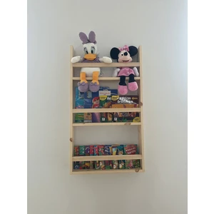 Çağla Design Ahşap Montessori Kitaplık Çocuk Odası 90*50*10 cm