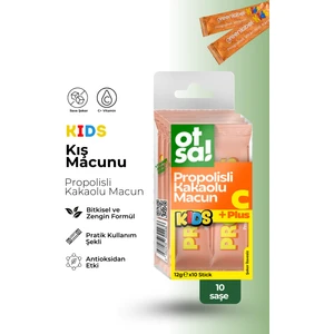 Green Label Greenlabel Kids Kış Macunu Stick 12G x 10 Adet - Ballı, Propolisli, Kakao Aromalı