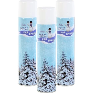 3 Adet Max Kar Köpüğü Spreyi, Eriyen Kar Taneleri, Parti Köpük Karı Yapar Kar Yağdıran Sprey 3X300 ml