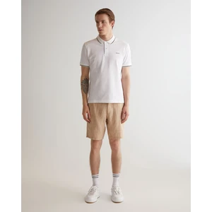 Erkek Bej Relaxed Fit Keten Şort 205073.277