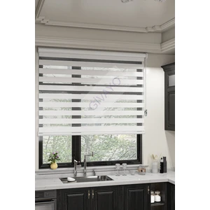 Givayo Stor Ithal Ekru Pliseli Etek Dilimsiz Zebra Stor Perde