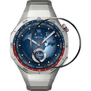 Novstrap Huawei Watch Gt5 Pro 46MM ile Uyumlu Ekran Koruyucu Nano Esnek Cam Tam Kaplayan Ppma