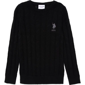 U.S. Polo Assn. Erkek Çocuk Siyah Kazak /triko 50293551-VR046