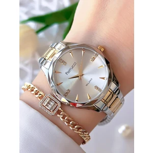 Ferrucci Çelik Kordon Yeni Sezon 30 mt Suya Dayanıklı Kadın Kol Saati BFC.14215.05