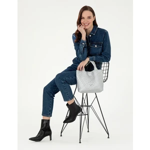 Pierre Cardin Kadın Gümüş Kol Çantası 50307559-VR107