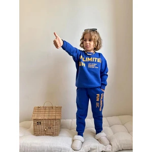 Yiğit Butik Yazı Karakterli Baskılı Erkek Çocuk Takım