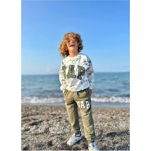 Yiğit Butik Dinazor Baskılı Uzun Kollu Erkek Çocuk Takım
