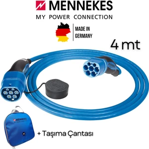 Elektrikli Araç Şarj Kablosu 22KW Tip2 4mt