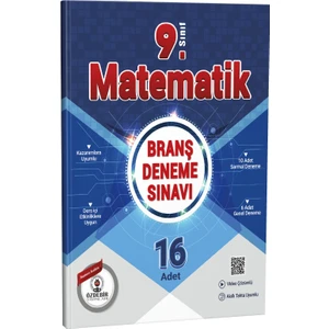 9.sınıf Matematik 16 Branş Deneme Güncel Baskı Özdebir Yayınları