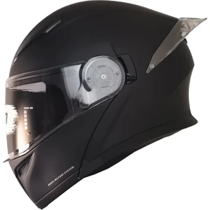 965 Çene Açılır Kask (Mat Siyah)