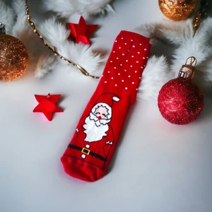 Sembol Yılbaşı Temalı Uzun Havlu Çorap Christmas Yeni Yıl