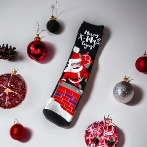 Sembol Yılbaşı Temalı Uzun Havlu Çorap Christmas Yeni Yıl