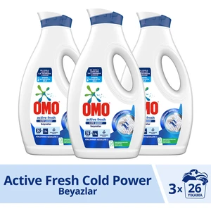 Sıvı Çamaşır Deterjanı Active Fresh Beyazlar İçin Leke Çıkarıcı 1690 ml x3