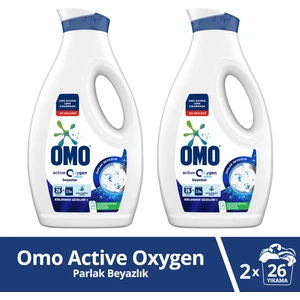 Active Oxygen Etkisi Sıvı Çamaşır Deterjanı Beyazlar İçin Leke Çıkarıcı 1690 ml x2