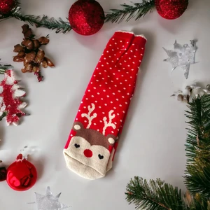 Sembol Yılbaşı Temalı Uzun Havlu Çorap Christmas Yeni Yıl