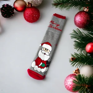Sembol Yılbaşı Temalı Uzun Havlu Çorap Christmas Yeni Yıl