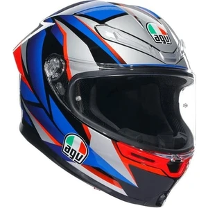 Agv K6 S Slashcut Mavi Kırmızı Kapalı Kask