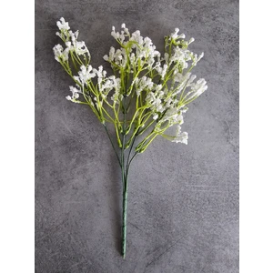 1ADET 35 cm 5 Dallı Beyaz Yapay  Cipso Vazo Dekor Aranjman Buket