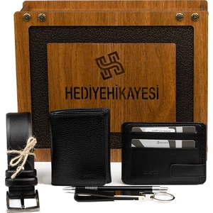 1414   Deri Erkek Cüzdan & Kartlık ve Kemer Seti