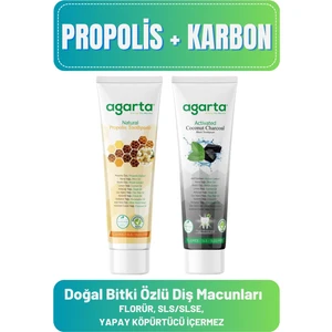 Doğal Diş Macunları(Propolis 100 ml + Karbon 100 ml)