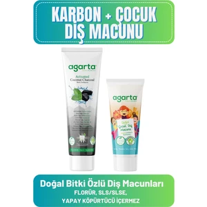 Doğal Diş Macunları(Karbon 100 ml + Çocuk Diş Macunu 75 ml)