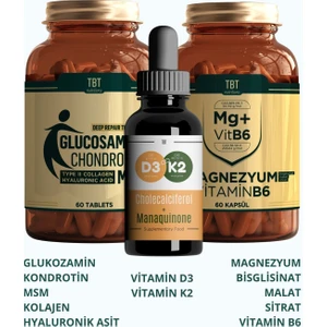 Üçlü Ek Güç Paketi: Eklem  Sağlığı, Magnezyum Desteği ve D Vitamini ile Kapsamlı Vücut Bakımı