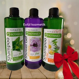 Botanics Isırganlı Şampuan +Herbal Mix Şampuan+Mine Çiçeği Duş Jeli (3lü Set )