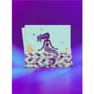 Deniz Kızı Temalı Masa Örtüsü (120 x 180  cm ) - Doğum Günü Parti ve Eğlenceli Etkinlikler Için