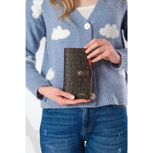 Kadın Kahve Kırmızı Cüzdan