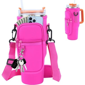 Quencher Pipetli 1.18 Lt Termos Askılı Neopren Koruma Termos Kılıfı Çanta ve Omuz Askısı Aksesuar