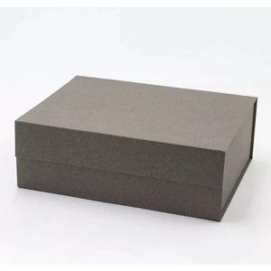 Home In Joy Hediye Kutusu Boş Mıknatıslı Kapak Mat Lamine Gri Haki