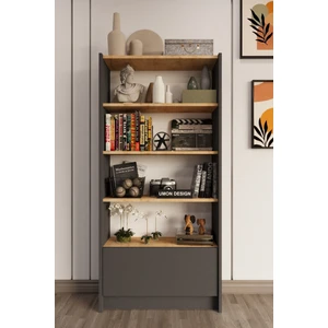 Umon Design Teos 5 Raflı Kapaklı Kitaplık