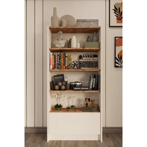 Umon Design Teos 5 Raflı Kapaklı Kitaplık