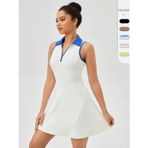 Yuna Sport Kadın Fermuar Detaylı Spor Tenis Elbisesi