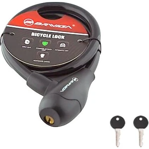 Bike And Art Kablo Kilit Anahtarlı HC20S Siyah 12X650 mm