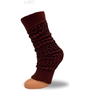 Steppe Berry Kadın Bordo Tozluk Çorap