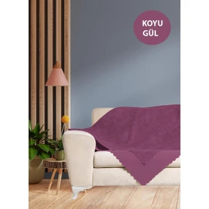 Desenli Çift Taraflı Koltuk Örtüsü Şalı