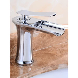 Yedi Yapı Şelale Lavabo Bataryası Krom (Kısa)