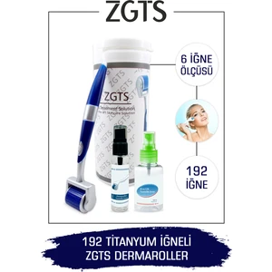 Zgts Blue Dermaroller Titanyum 192 İğneli Derma Roller