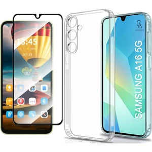 Samsung Galaxy A16 5g ile Uyumlu Telefon Kılıfı ve Tam Kaplayan Seramik Ekran Koruyucu