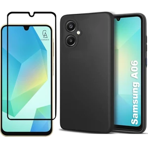Samsung Galaxy A06 ile Uyumlu Telefon Kılıfı ve 5d Tam Kaplayan Cam Ekran Koruyucu
