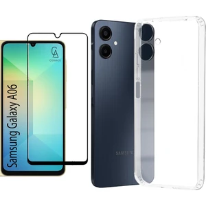Samsung Galaxy A06 ile Uyumlu Telefon Kılıfı ve Tam Kaplayan Seramik Ekran Koruyucu