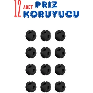 Bebek Güvenlik Priz Koruyucusu Elektrik Prizleri Koruması Priz Çocuk Güvenliği Beyaz Siyah