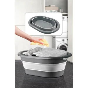Kitchen Life Büyük Boy Katlanır Çamaşır Sepeti 25 Litre - Katlanabilir Katlanabilen Kirli Temiz Çamaşır Selesi