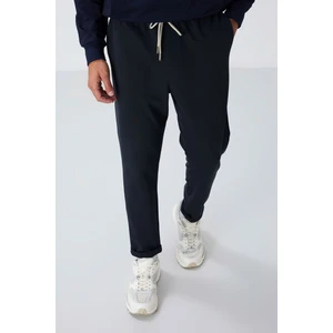 Air Jones Lacivert Yüzeyi Dokulu Standart Fit Erkek Eşofman Takım - 82154